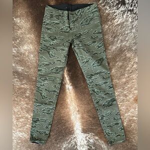 Hurley Black and Green Camouflage Pants